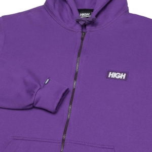 Blusa Moletom High Company Zipped Hoodie Logo Purple