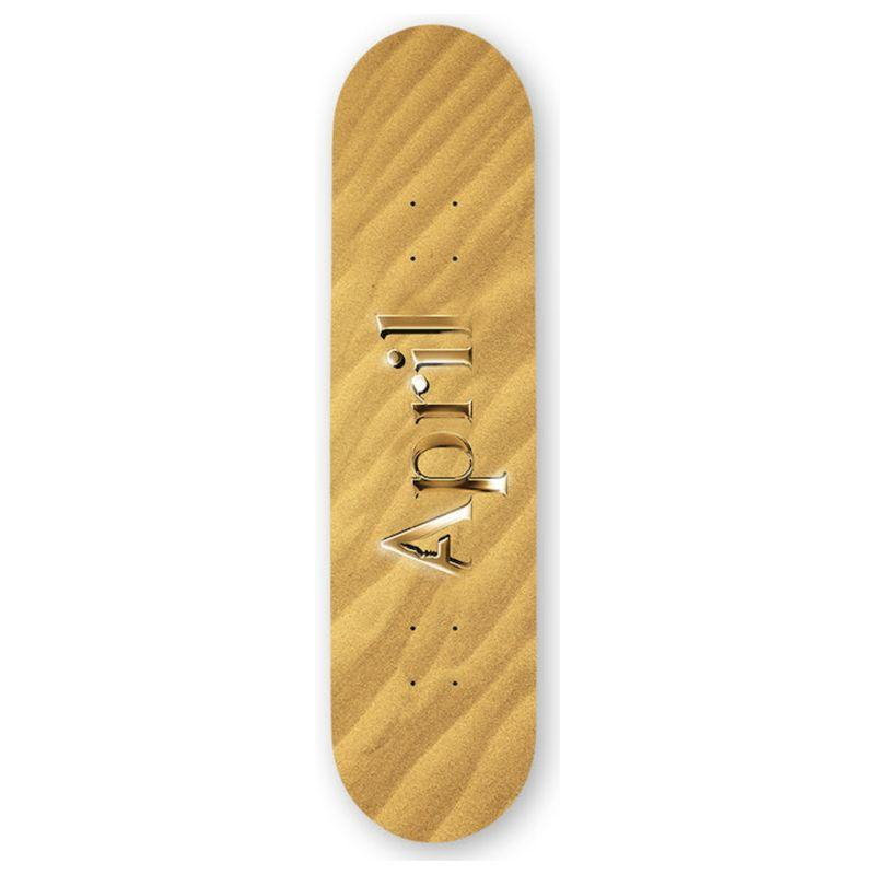 Shape April Skateboards AP Logo Sand
