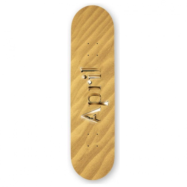 Shape April Skateboards AP Logo Sand